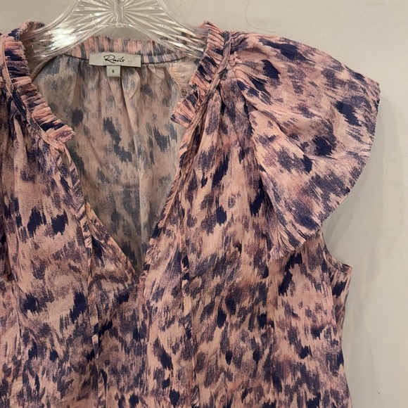 Rails Karysa print print ruffle top sz small - Picture 5 of 6